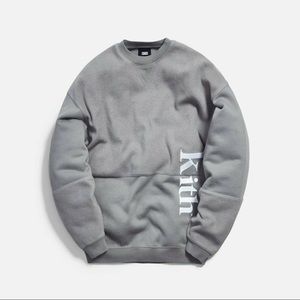 Kith Mens Paneled Sweatshirt in Monument